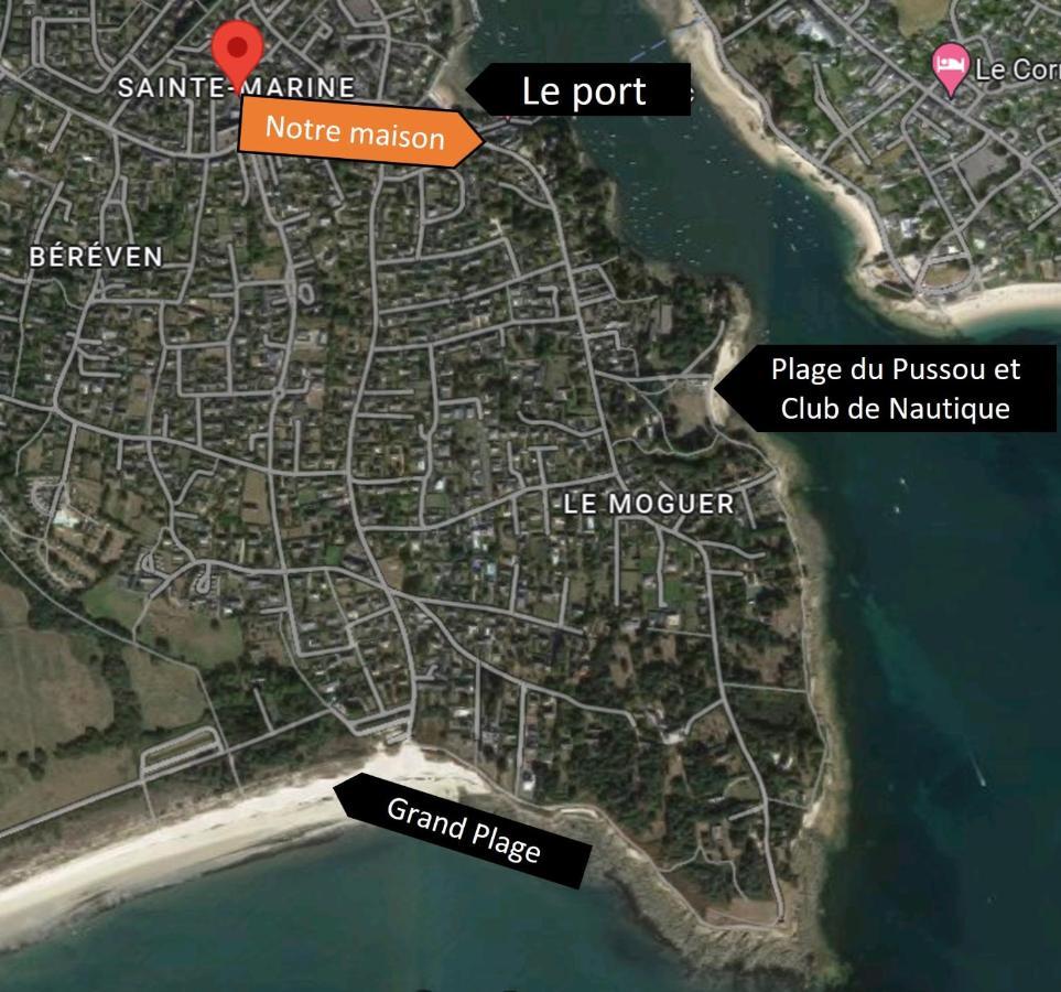 Charmante Maison Au Port De Sainte Marine Combrit Kültér fotó